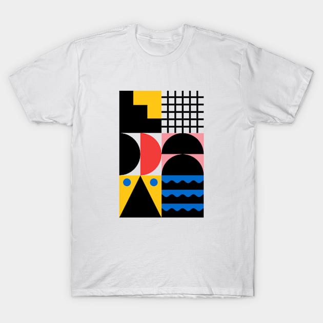 Human Geometry #1 T-Shirt by Running Dog